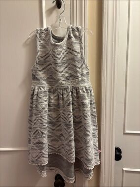 Appaman Gray and White Knit Sleeveless Dress